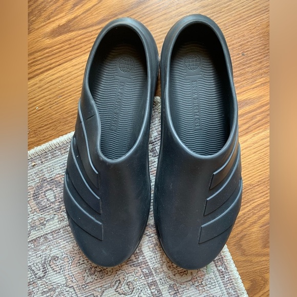 adidas Adicane Clogs Black Shoes Slip On Rubber Mens Footwear Size 13.5 - Picture 1 of 5